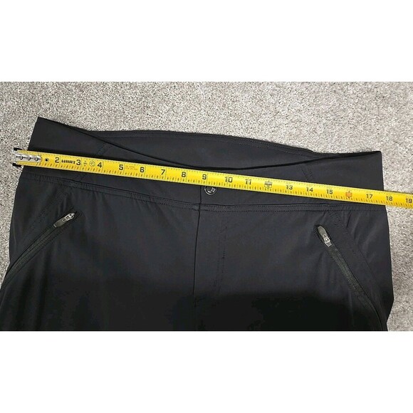 Columbia Omni Shade Sun Protection Hiking Pants Cinched Hem Black Women’s Sz 14 - Picture 7 of 10
